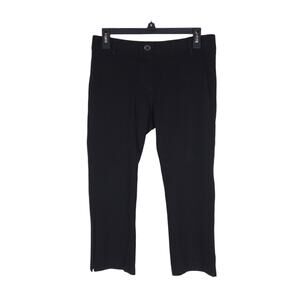 Betabrand Womens Crop Classic Dress Pant Yoga Pants Medium Black Stretch Pants